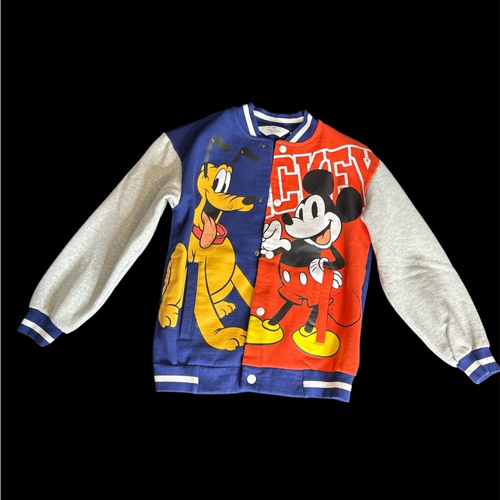 H&M Kids Mickey & Pluto Colorblock Sweatshirt